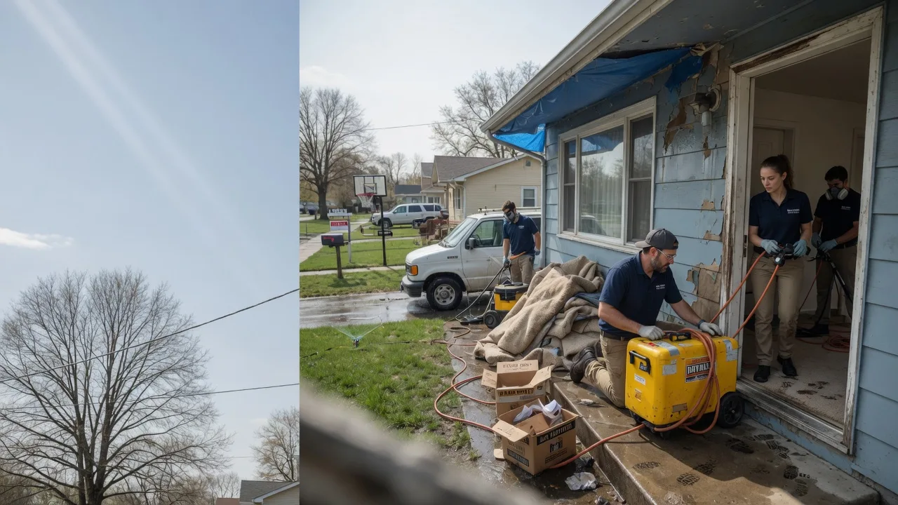 Basement Flood Cleanup in La Fontaine, IN near me